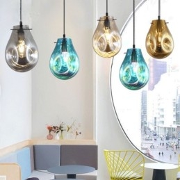 Bunte Pendelleuchte Seifenblasenglas Deckenleuchte Insellampe