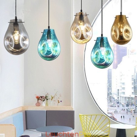 Bunte Pendelleuchte Seifenblasenglas Deckenleuchte Insellampe Bunte Pendelleuchte Seifenblasenglas Deckenleuchte Insellampe