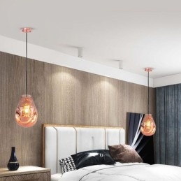 Bunte Pendelleuchte Seifenblasenglas Deckenleuchte Insellampe