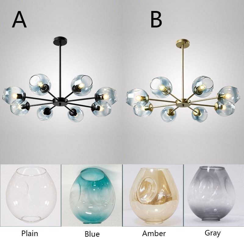 Nordische Glas Pendelleuchte Magic Bean Form Lampe Kronleuchter Beleuchtung