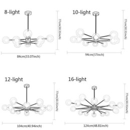 Nordic Glas Anhänger Licht Milchig Weiß Runde Lampe Kronleuchter Beleuchtung