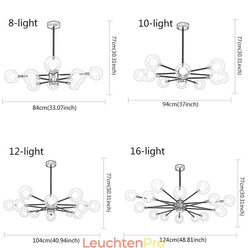 Nordic Glas Anhänger Licht Milchig Weiß Runde Lampe Kronleuchter Beleuchtung