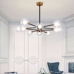 Nordic Glas Anhänger Licht Milchig Weiß Runde Lampe Kronleuchter Beleuchtung