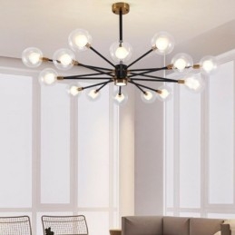 Nordic Glas Anhänger Licht Milchig Weiß Runde Lampe Kronleuchter Beleuchtung