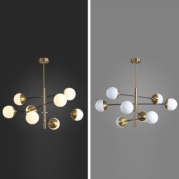 Nordische Glaspendelleuchte Magic Bean Shape Kronleuchter Beleuchtung Lampe