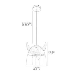 Klassische Glas Pendelleuchte Holz Horn Lampe Kreative Beleuchtung