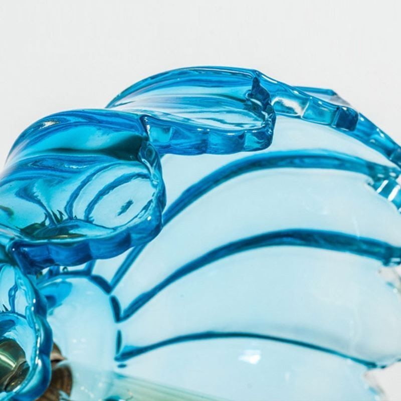 Moderne Retro-Glas-Anhänger Beleuchtung Blume Schatten Lampe mit Twist Switch Licht