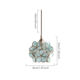 Nordic Kreative Pendelleuchte Glas Hause Beleuchtung Blütenblatt Form Lampe Nachttischlampe