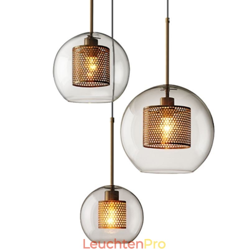 Nordic Pendelleuchte Glas Home Beleuchtung Runde Kugelform Lampe Nachttischlampe