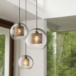 Nordic Pendelleuchte Glas Home Beleuchtung Runde Kugelform Lampe Nachttischlampe