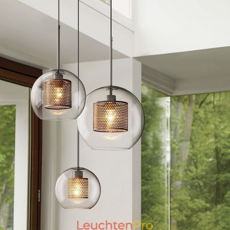 Nordic Pendelleuchte Glas Home Beleuchtung Runde Kugelform Lampe Nachttischlampe