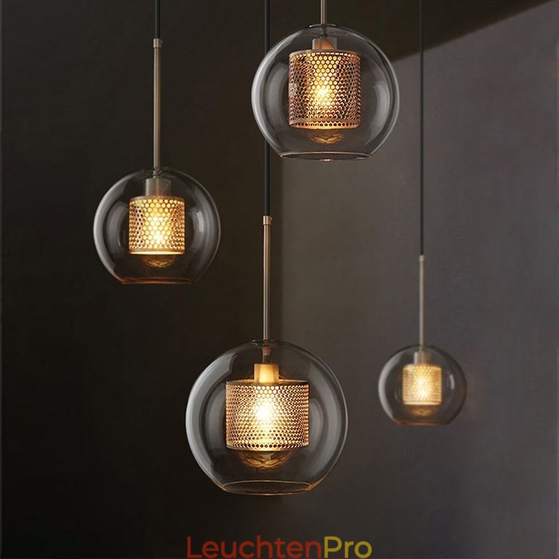 Nordic Pendelleuchte Glas Home Beleuchtung Runde Kugelform Lampe Nachttischlampe