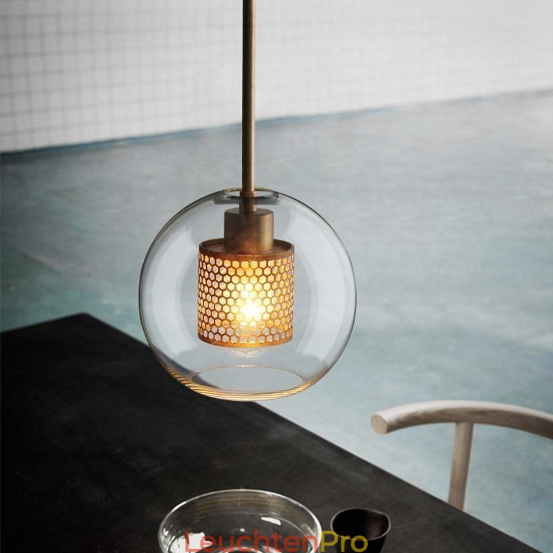 Nordic Pendelleuchte Glas Home Beleuchtung Runde Kugelform Lampe Nachttischlampe