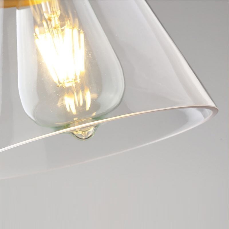 Nordic Retro Pendelleuchte Glasschirm Home Beleuchtung Messing Halter Lampe Licht