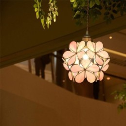 Nordic Kreative Pendelleuchte Glas Hause Beleuchtung Blütenblatt Form Lampe Lampe