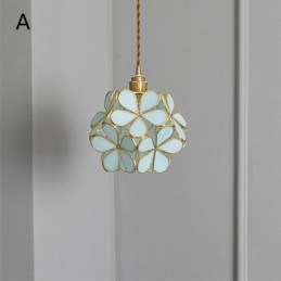 Nordic Kreative Pendelleuchte Glas Hause Beleuchtung Blütenblatt Form Lampe Lampe