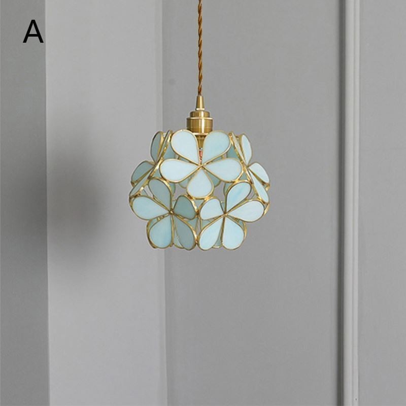 Nordic Kreative Pendelleuchte Glas Hause Beleuchtung Blütenblatt Form Lampe Lampe