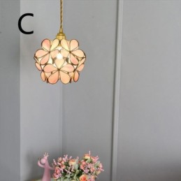 Nordic Kreative Pendelleuchte Glas Hause Beleuchtung Blütenblatt Form Lampe Lampe