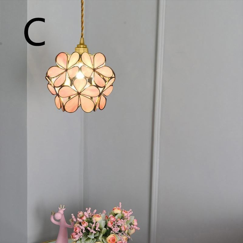 Nordic Kreative Pendelleuchte Glas Hause Beleuchtung Blütenblatt Form Lampe Lampe