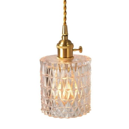 Jelly Jar Light Fixture Pendelleuchte aus geripptem Glas Jelly Jar Light Fixture Pendelleuchte aus geripptem Glas