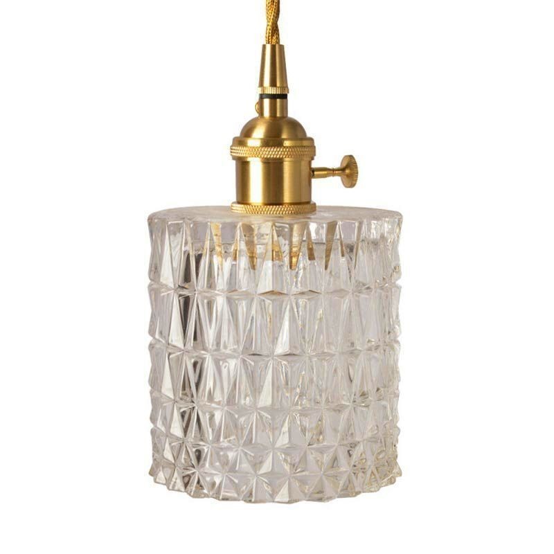 Jelly Jar Light Fixture Pendelleuchte aus geripptem Glas