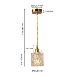 Jelly Jar Light Fixture Pendelleuchte aus geripptem Glas