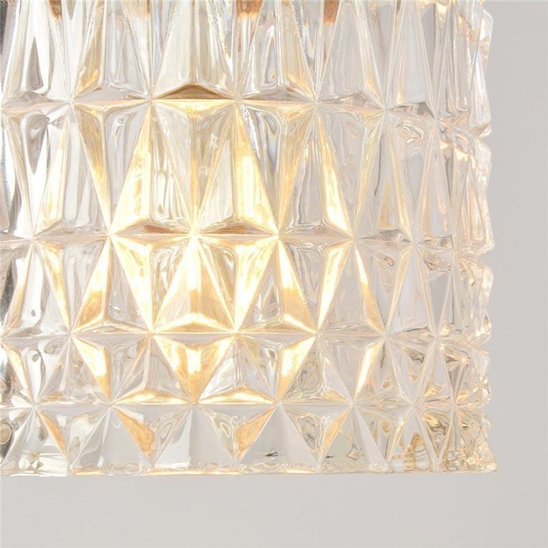 Jelly Jar Light Fixture Pendelleuchte aus geripptem Glas