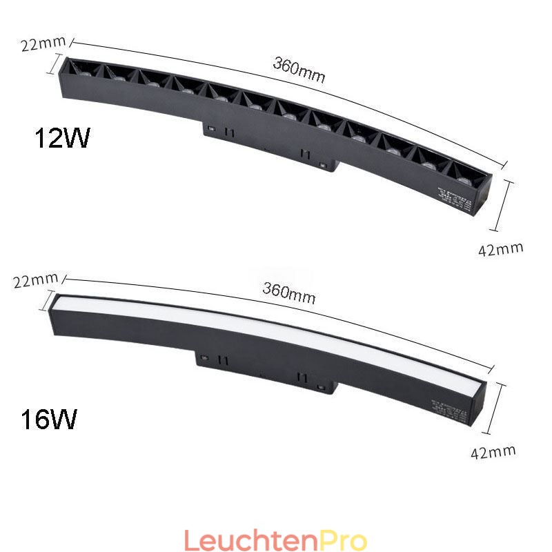 Kreisförmiges Schienenlicht, magnetische Einbauschienenleuchte, 150 cm