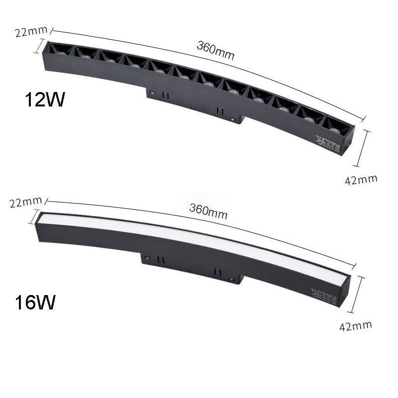 Schienenlicht Magnetische Einbau-Rundschienenleuchte 120cm