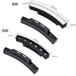 Kreisförmige magnetische Schienenleuchte Einbaustrahler Dekoratives Licht 80cm