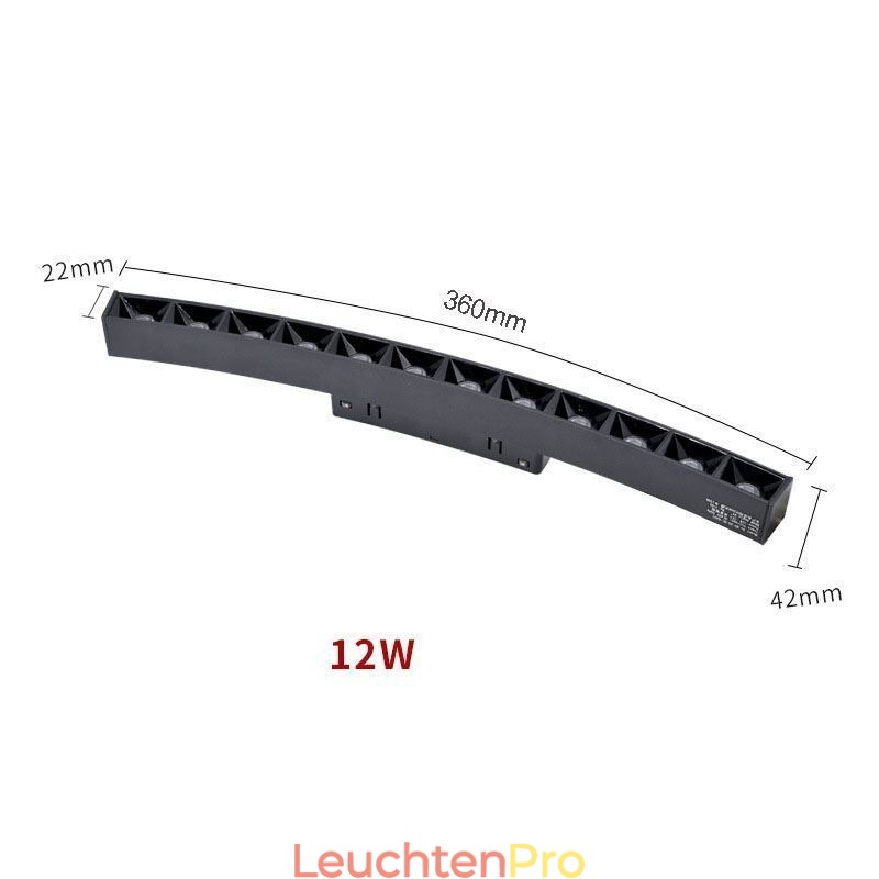 Kreisförmige magnetische Schienenleuchte Einbaustrahler Dekoratives Licht 80cm