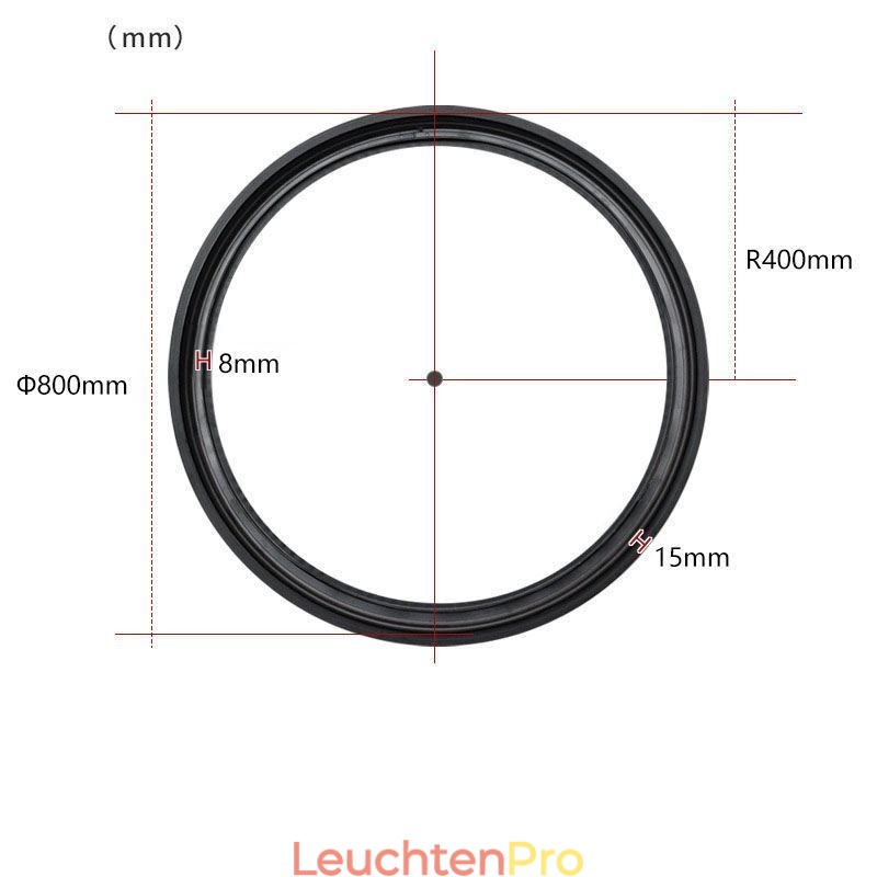 Kreisförmige magnetische Schienenleuchte Einbaustrahler Dekoratives Licht 80cm