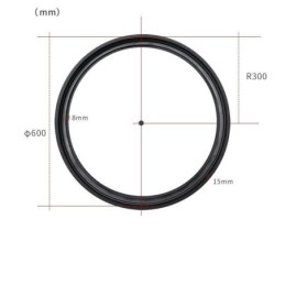 Kreisförmige Schienenleuchte Magnetischer Einbaustrahler Dekoratives Licht 60cm