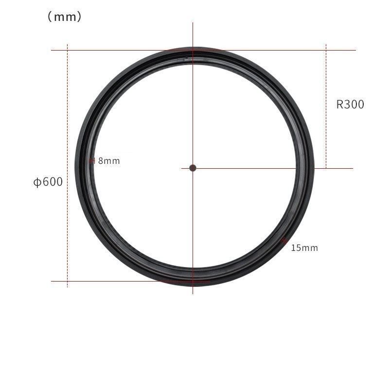 Kreisförmige Schienenleuchte Magnetischer Einbaustrahler Dekoratives Licht 60cm