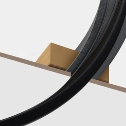 Einbauschienen für Schienenbeleuchtung, runde magnetische Schienenstreifen aus Aluminium