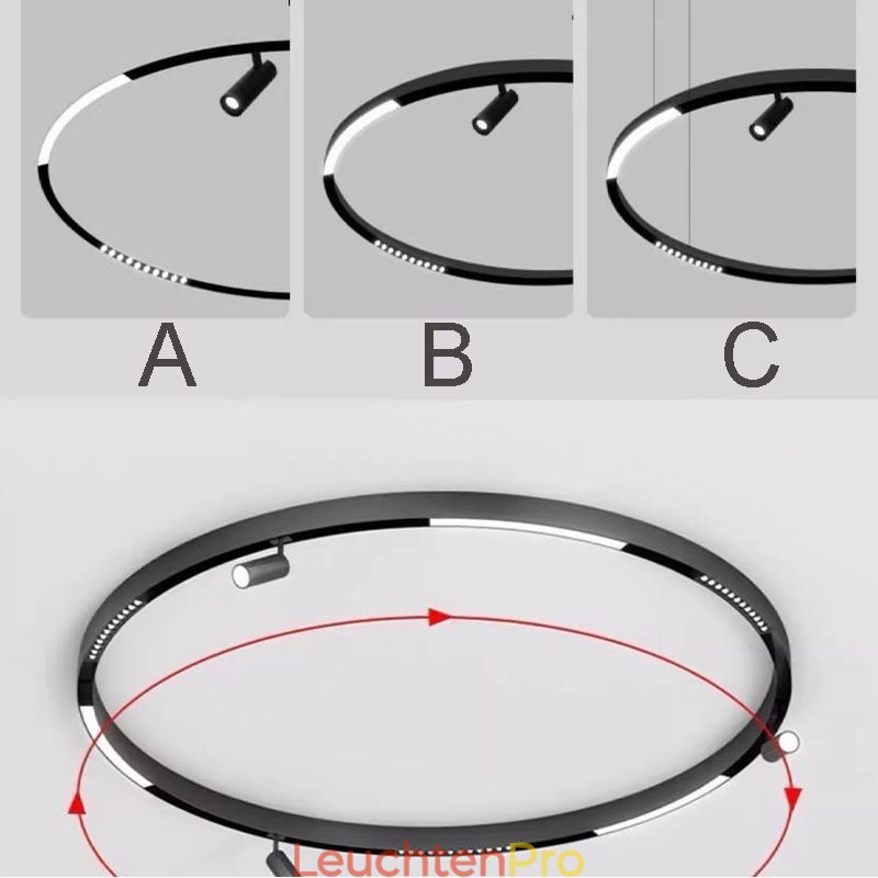 Einbauschienen für Schienenbeleuchtung, runde magnetische Schienenstreifen aus Aluminium