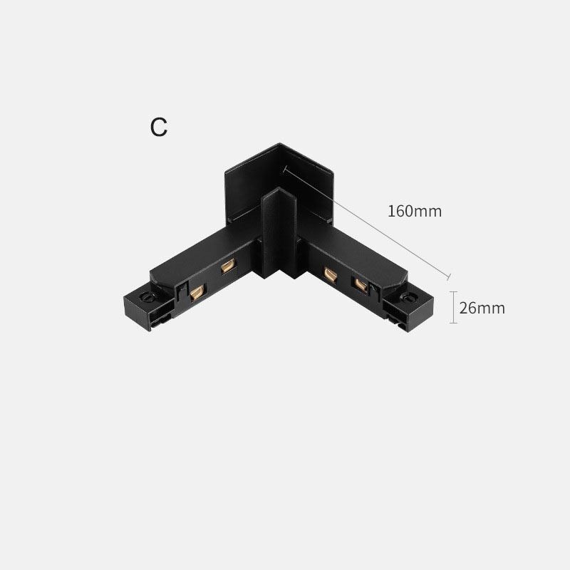 Zubehör für magnetische Schienenbeleuchtung Einbauschienen-Eckverbindung