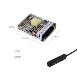 Schienenlichttreiber, 200 W, 36 V, Treiber-Netzteil mit magnetischem Schienenstromanschluss