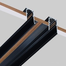 Einbauschienenbeleuchtung Schienen Magnetisches Aluminium-Schienenoberflächenprofil Ultradünner Schienenlichtstreifen 100cm