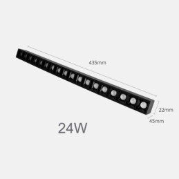 Einbauschienen-Gitterstrahler Streifenstrahler Magnetschienen-Gitterstrahler 36V