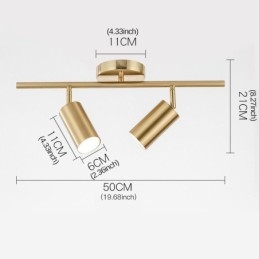 Modernes, schlichtes Spotlight-Deckenschienenlicht aus Aluminium