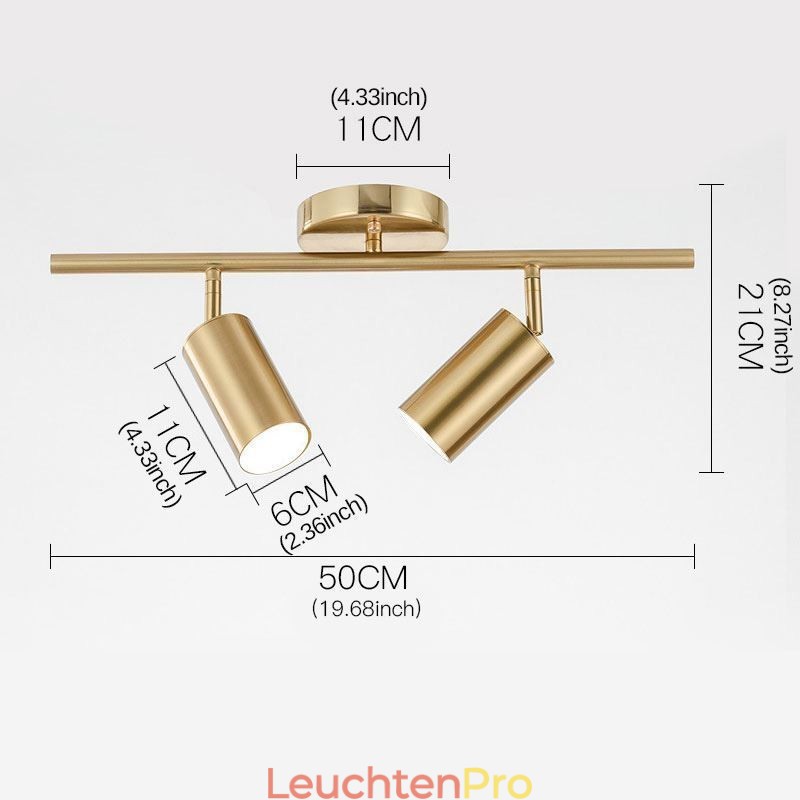 Modernes, schlichtes Spotlight-Deckenschienenlicht aus Aluminium