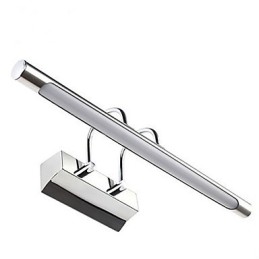 Spiegelleuchten aus Edelstahl, Acryl-Badezimmer-Wandleuchten, Make-up-Leuchten, Kaltweiß, Warmweiß (Größe: 57 x 13,5 x 15)
