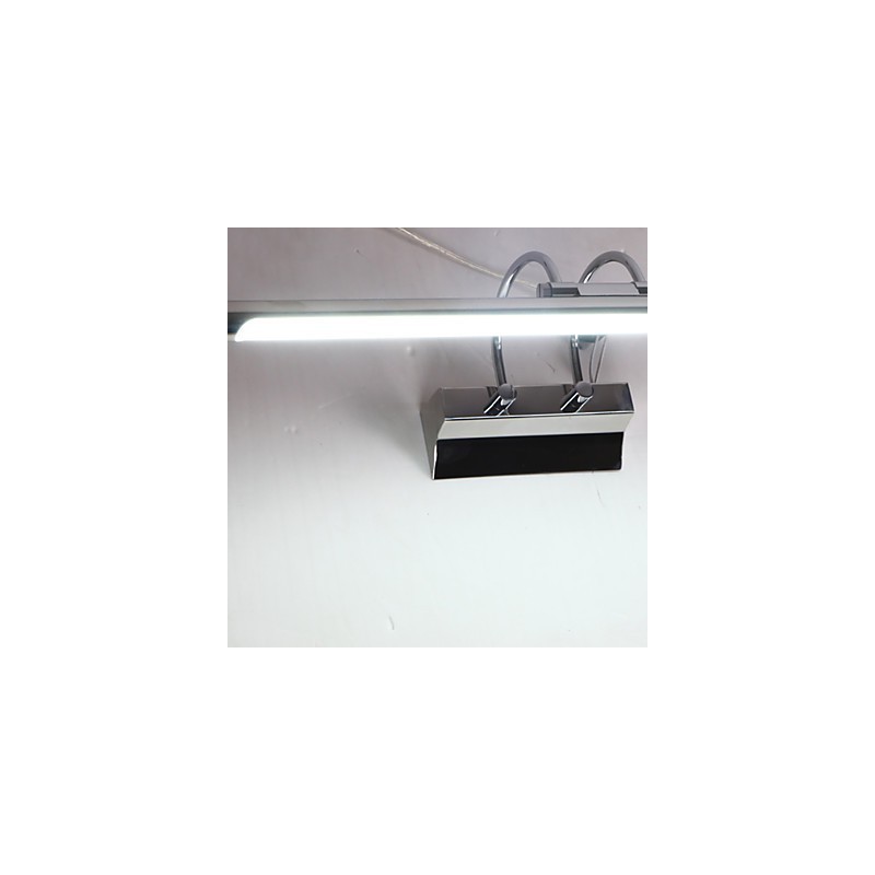 Spiegelleuchten aus Edelstahl, Acryl-Badezimmer-Wandleuchten, Make-up-Leuchten, Kaltweiß, Warmweiß (Größe: 57 x 13,5 x 15)
