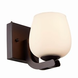 Eisen Wandleuchte mit Glasschirm Klassische Moderne Beleuchtung Wandleuchten