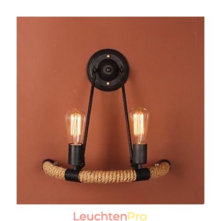 Vertraglich Balkon Treppen Lampe Halbkreis Hanf Seil Wand Lampe Vertraglich Balkon Treppen Lampe Halbkreis Hanf Seil Wand Lampe