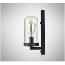 Rustikalen Stil Armaturen Eisen Glas Wand Leuchte Retro Wand Lampe Licht Von UNS