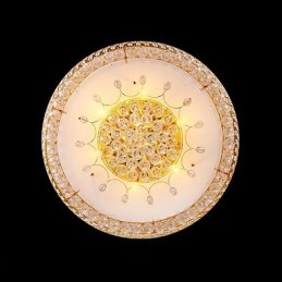 Runde Kristall absorbierende Kuppelleuchte Deckenleuchte Durchmesser 80CM Enthält 15 Glühbirnen