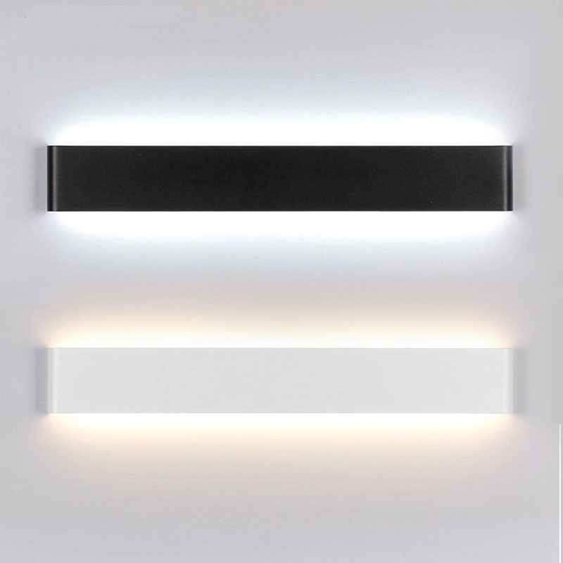 Lange moderne zeitgenössische Wandlampen & Wandleuchten für den Innenbereich, Metall-Wandleuchte, IP 44, für Badezimmer, Schlafzimmer, Wohnzimmer