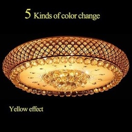 Runde Kristall absorbierende Kuppelleuchte Deckenleuchte Durchmesser 80CM Enthält 15 Glühbirnen